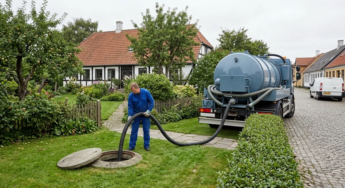 Håndværker udfører faldstamme i Øster Snede