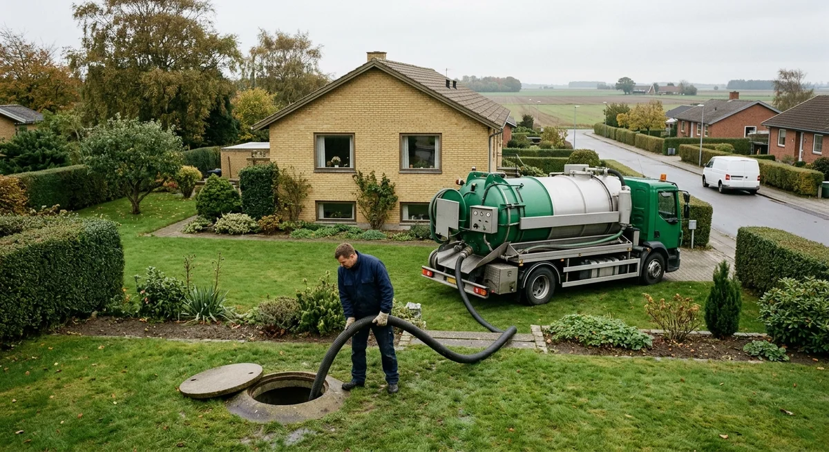 Håndværker udfører kloakrenovering i Bjerringbro